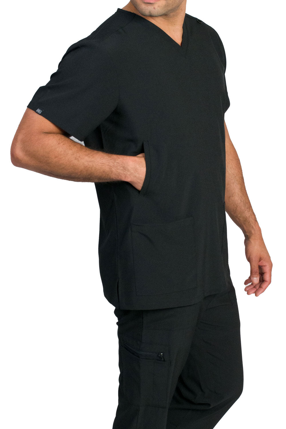 Medgear Denver Men's Scrubs Top with 5 Pockets