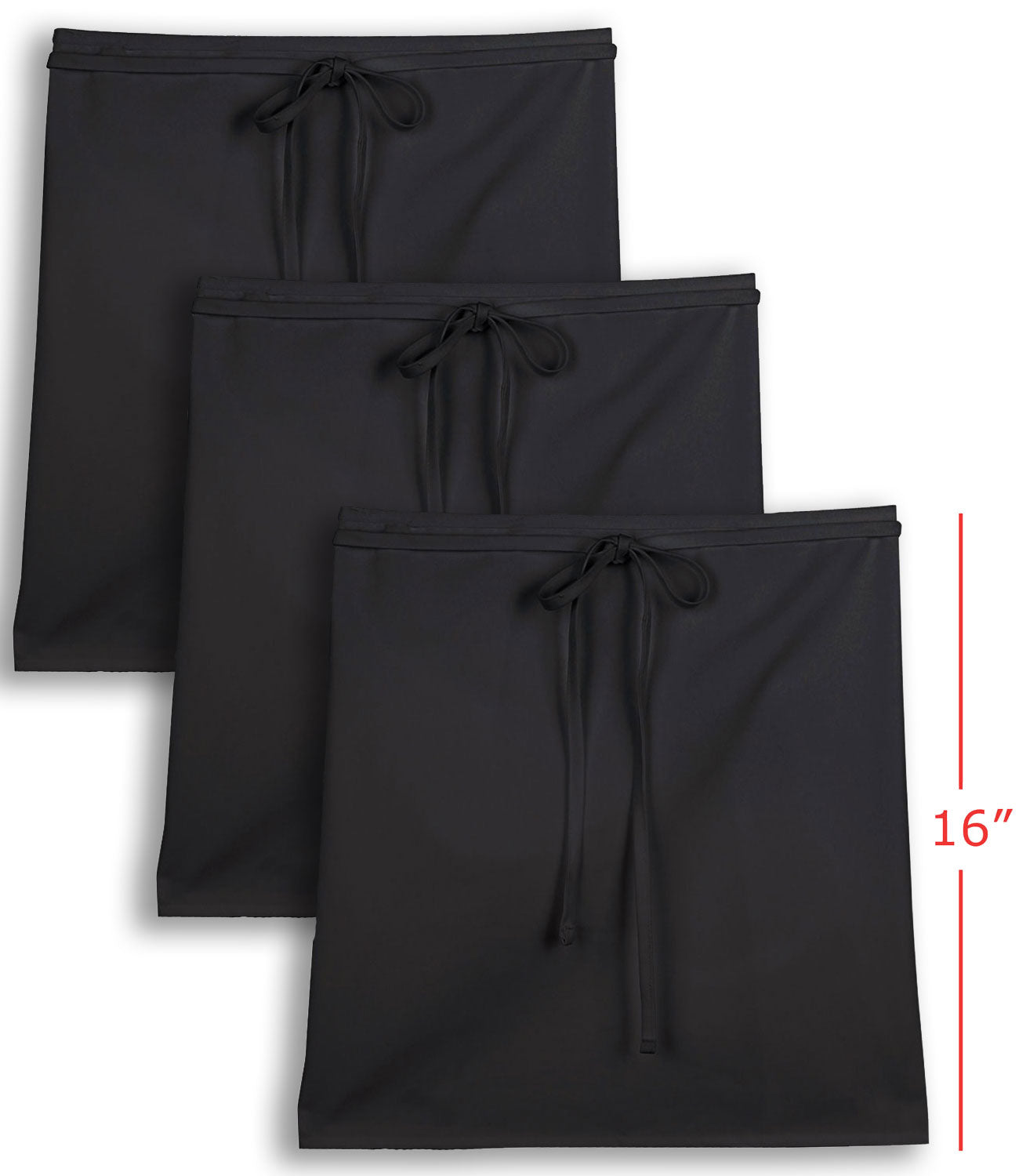 Dickies 3-Pack Half Waist Apron 16" Long, no pockets