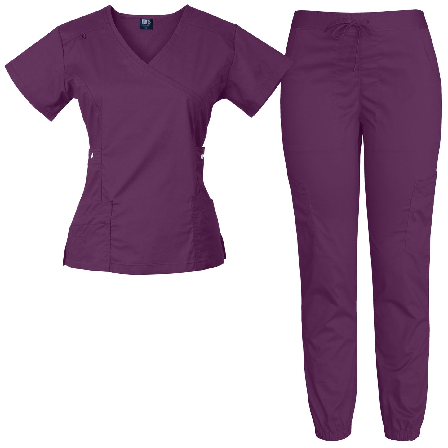 Medgear Women's 12-Pocket Jogger Scrub Set