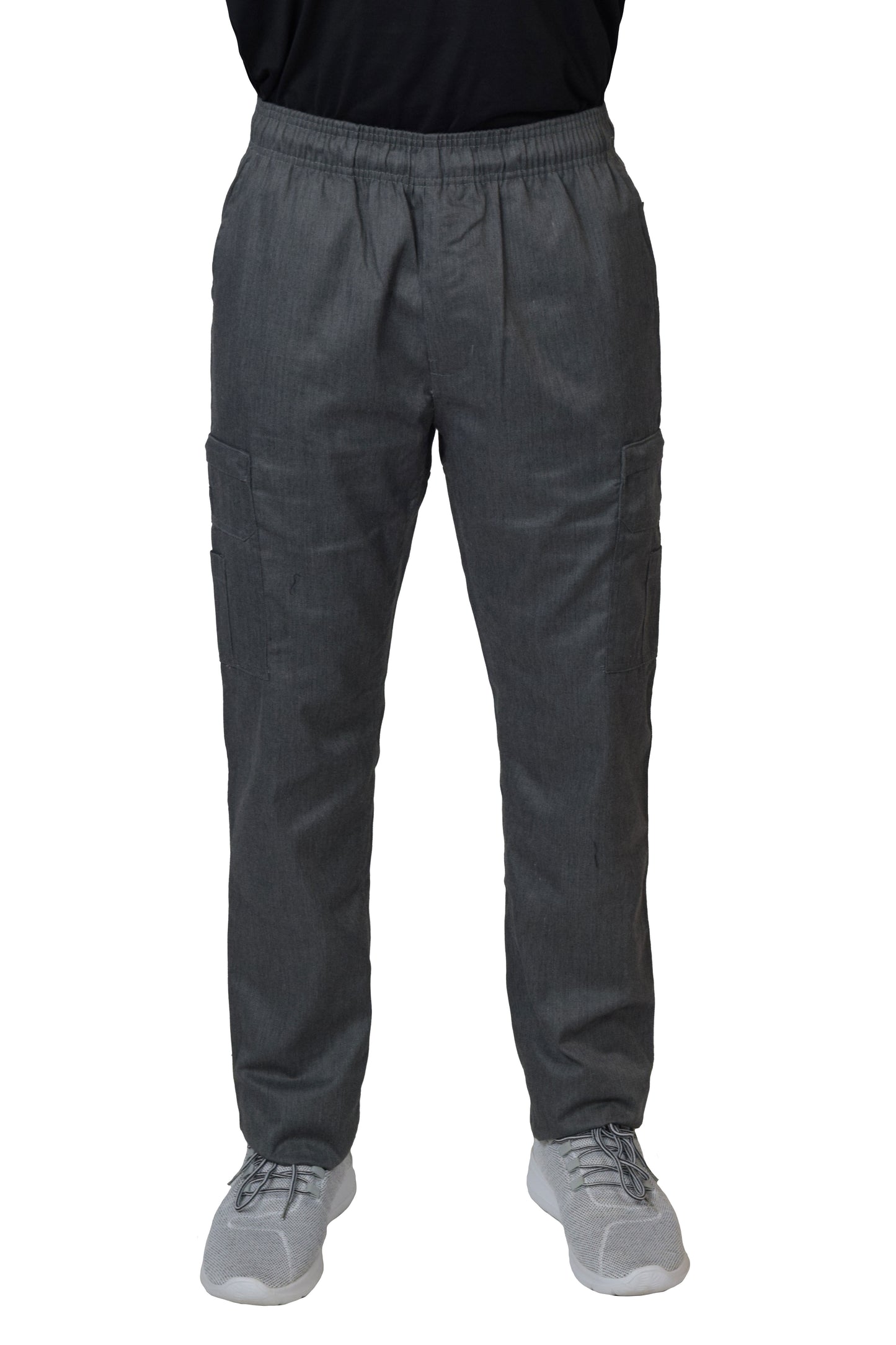 Chef Code Cargo Chef Pants, Elastic Waist with Drawstring and Zipper Cargo Pockets