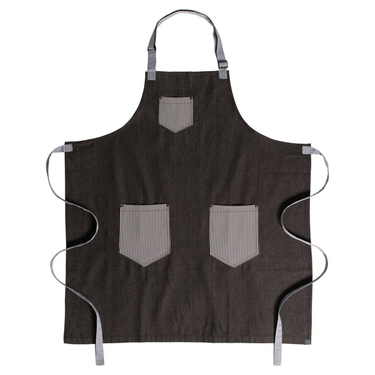 Chef Code 34" Long Denim Apron with Adjustable Neck