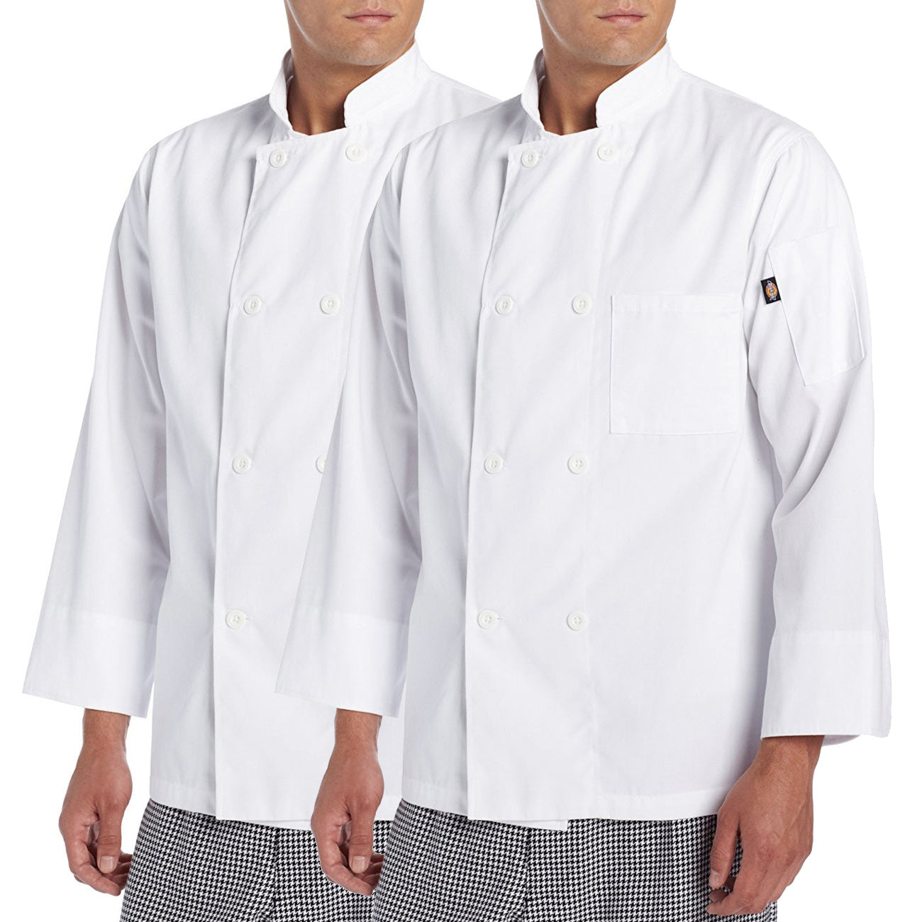 2-PACK Dickies 8 Button Basic Chef Coat