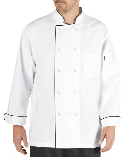 Dickies Lightweight Cool Breeze Chef Coat Long Sleeve w/ Mesh Inlay