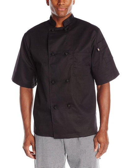 Dickies Chef Luigi Classic Chef Coat with Cloth Knot Buttons