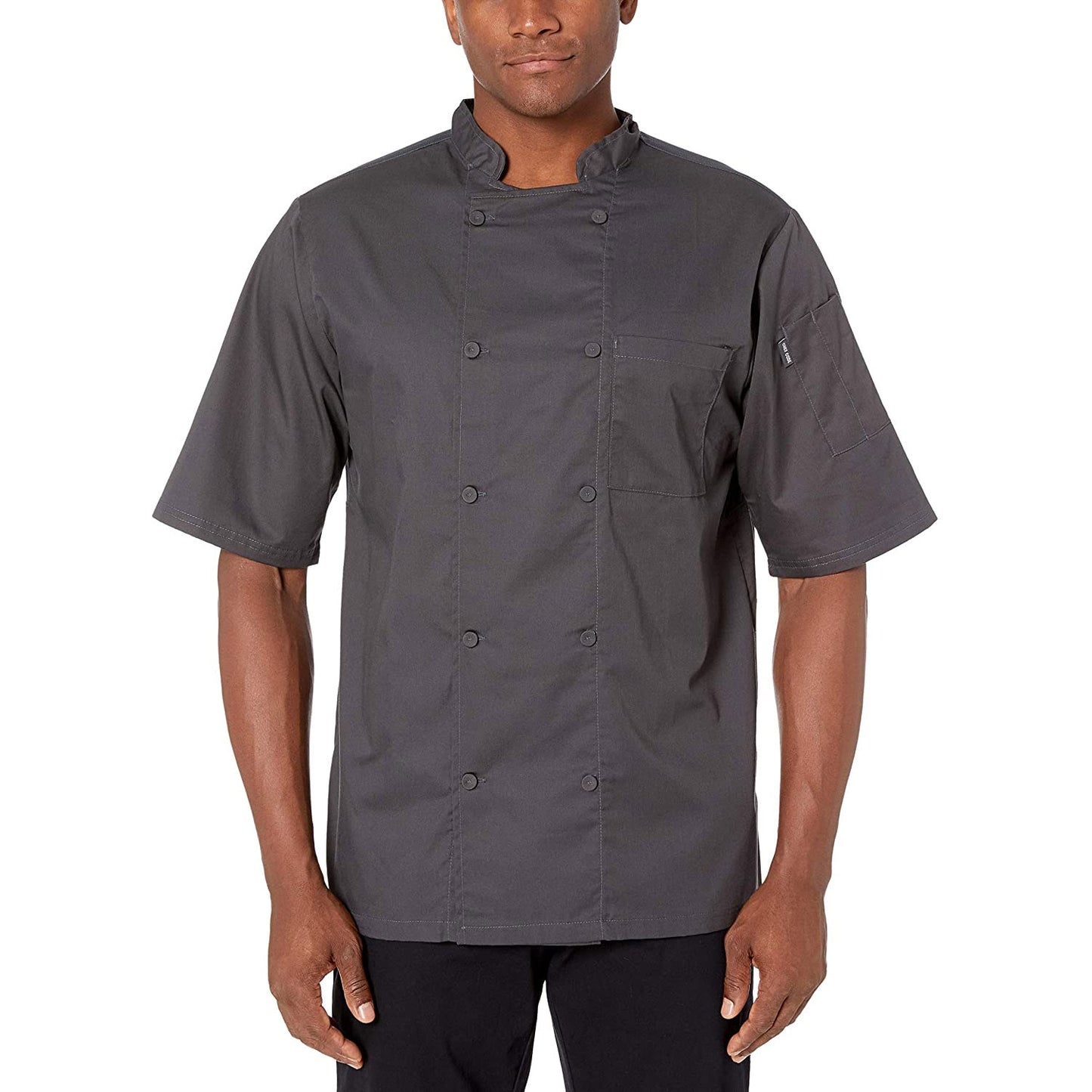 Chef Code Cool Breeze Chef Coat with Short-Sleeves and Mesh Vent Inlay