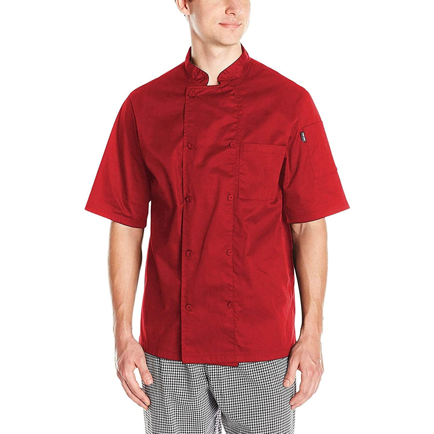 Chef Code Cool Breeze Chef Coat with Short-Sleeves and Mesh Vent Inlay