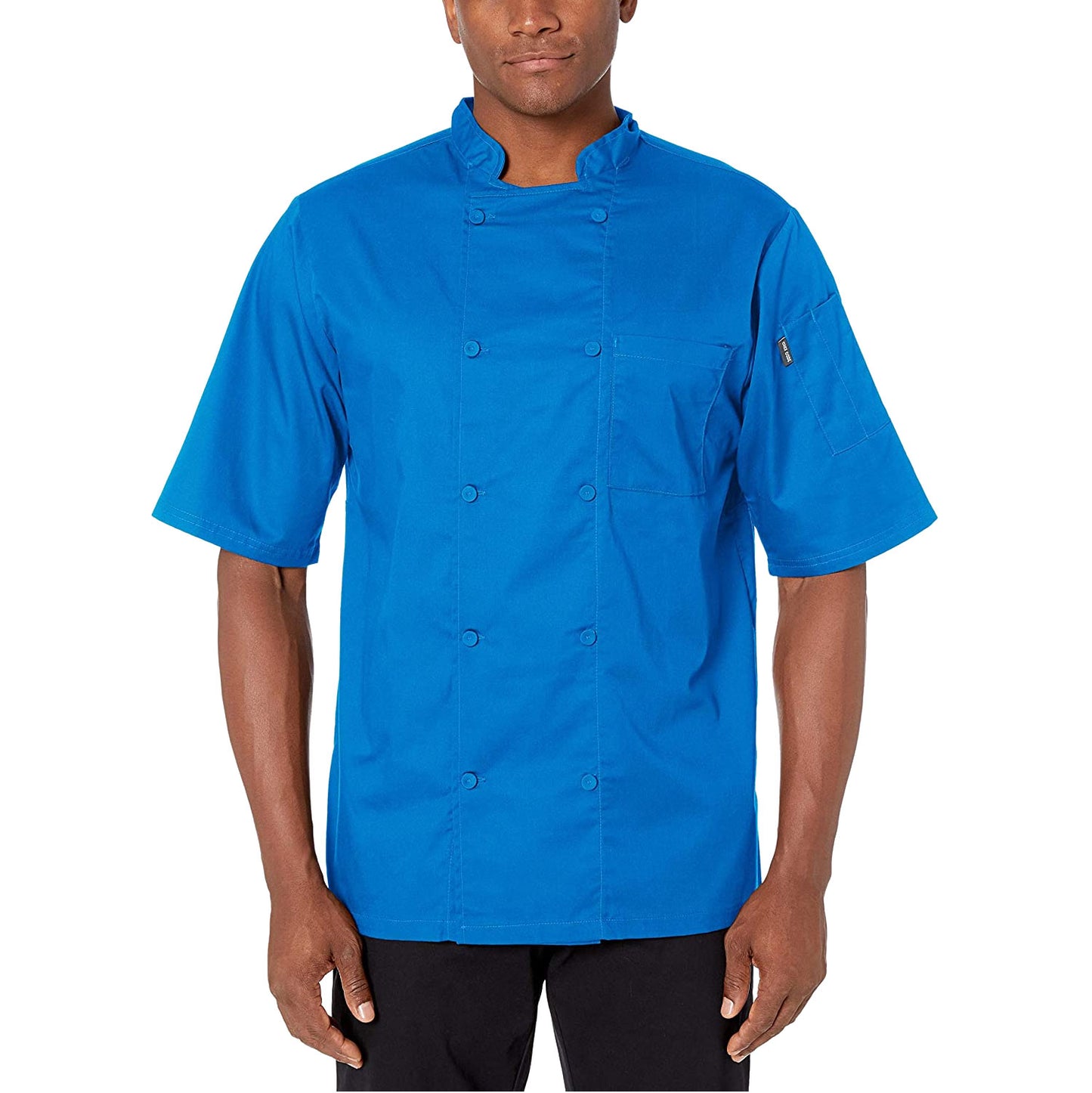 Chef Code Cool Breeze Chef Coat with Short-Sleeves and Mesh Vent Inlay