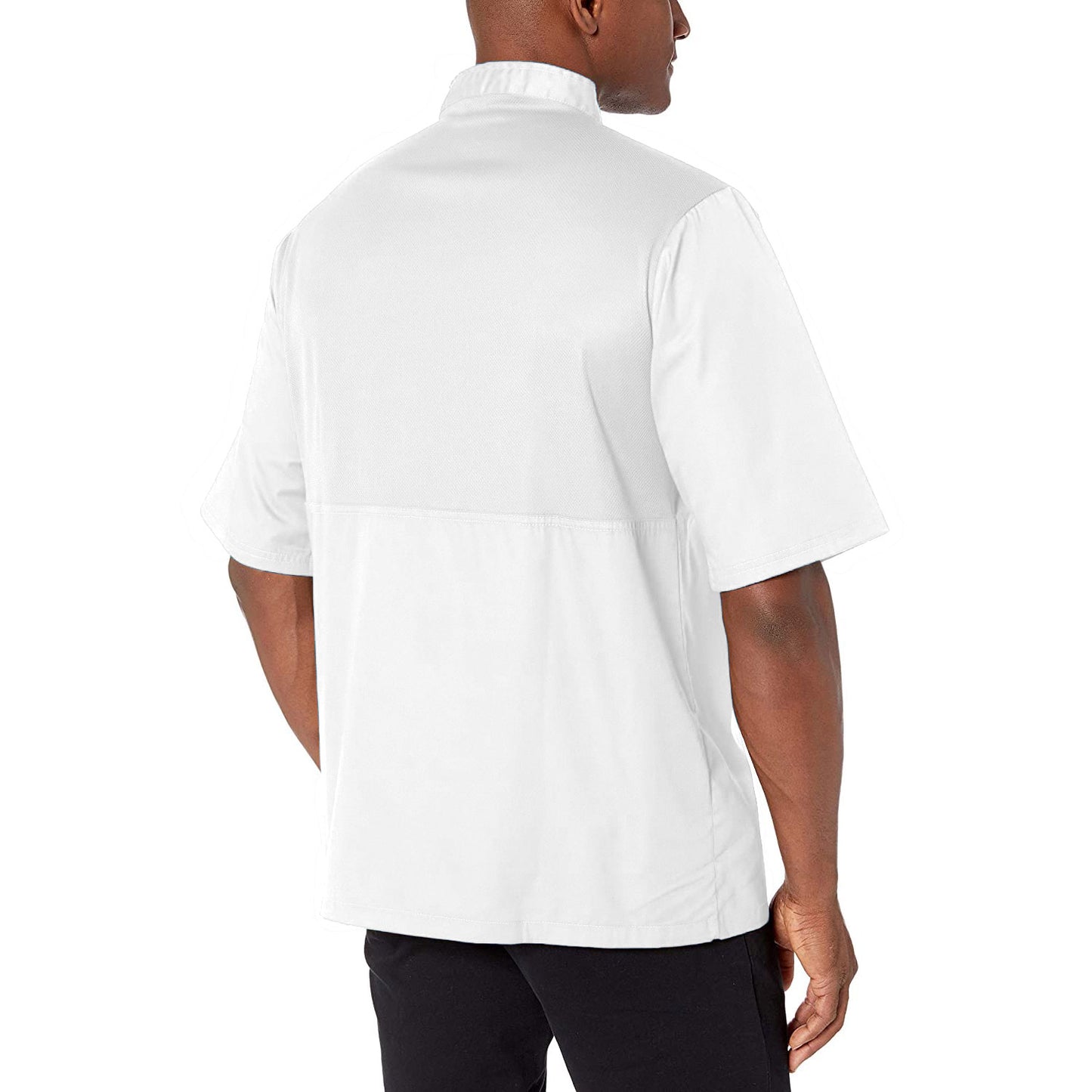 Chef Code Cool Breeze Chef Coat with Short-Sleeves and Mesh Vent Inlay