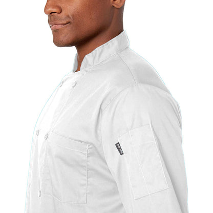 Chef Code Cool Breeze Chef Coat with Short-Sleeves and Mesh Vent Inlay