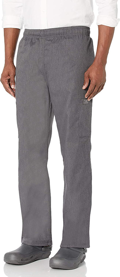 Chef Code Unisex Modern Fit Chef Pants with Cargo Pockets, Elastic Waist